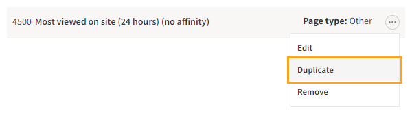Duplicating the recommendation strategy