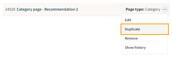 Duplicating a placement